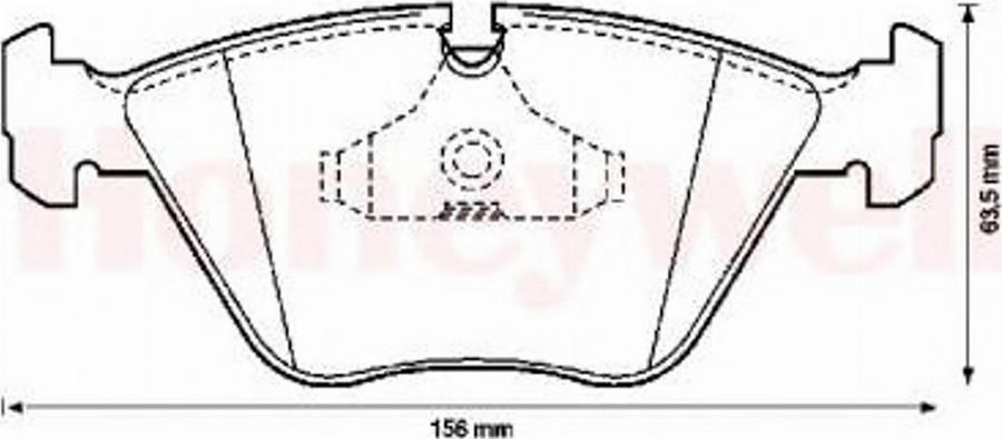 BENDIX 571355X - Kit de plaquettes de frein, frein à disque cwaw.fr