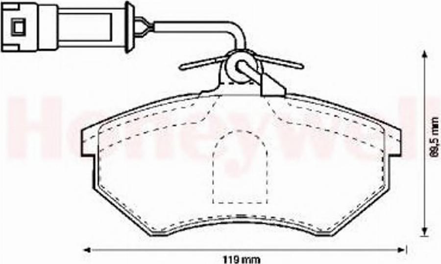 BENDIX 571356 B - Kit de plaquettes de frein, frein à disque cwaw.fr