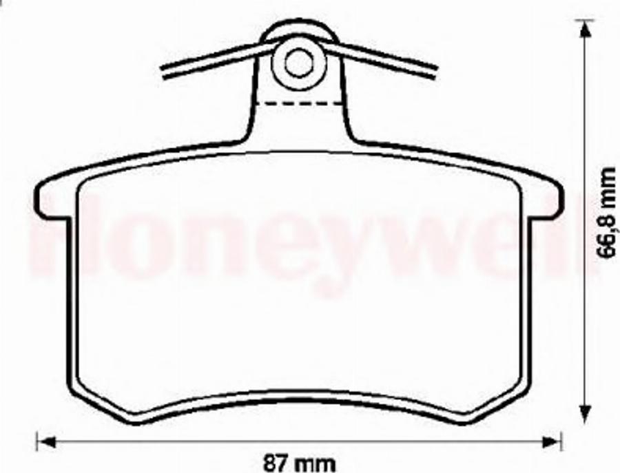 BENDIX 571350B - Kit de plaquettes de frein, frein à disque cwaw.fr