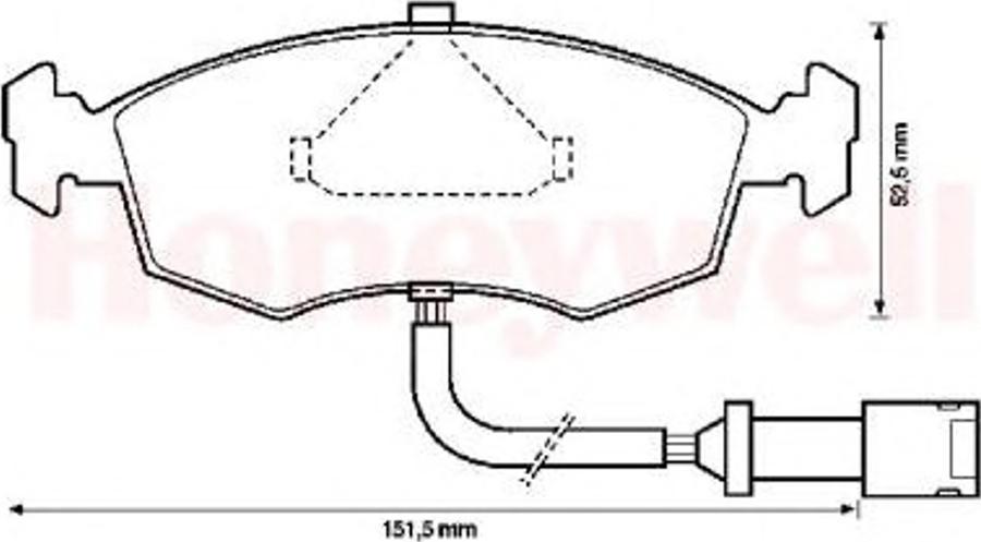 BENDIX 571351B - Kit de plaquettes de frein, frein à disque cwaw.fr