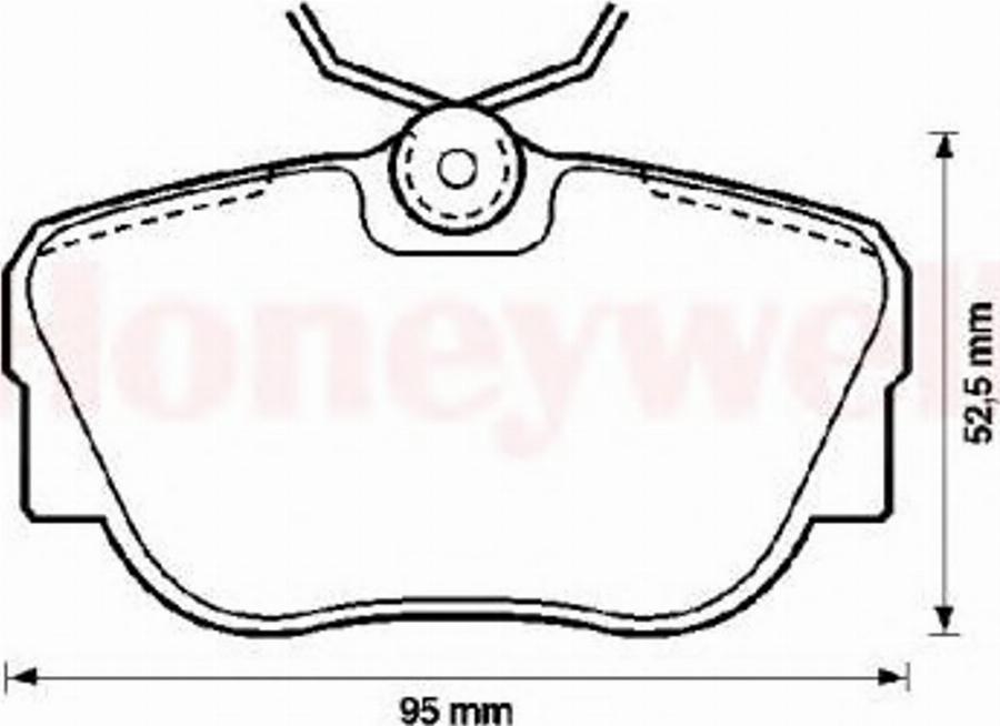 BENDIX 571352B - Kit de plaquettes de frein, frein à disque cwaw.fr