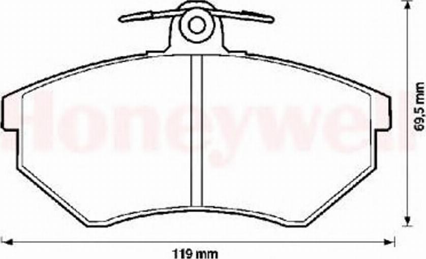 BENDIX 571357B - Kit de plaquettes de frein, frein à disque cwaw.fr