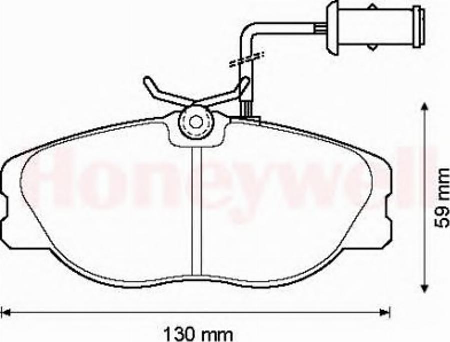 BENDIX 571365B - Kit de plaquettes de frein, frein à disque cwaw.fr