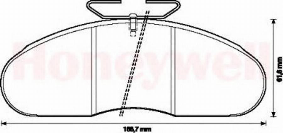 BENDIX 571368B - Kit de plaquettes de frein, frein à disque cwaw.fr