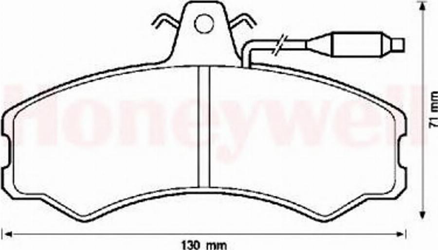 BENDIX 571304B - Kit de plaquettes de frein, frein à disque cwaw.fr