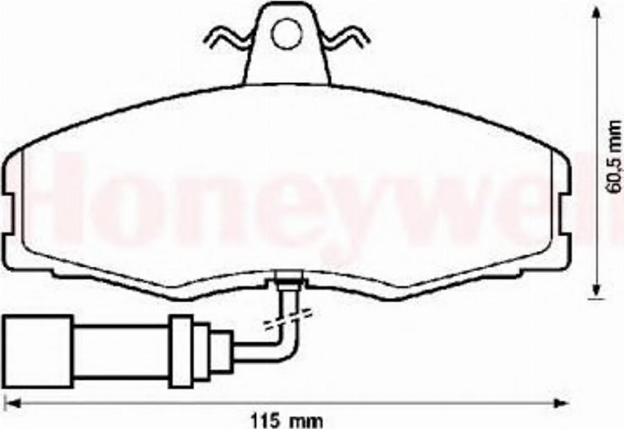 BENDIX 571308B - Kit de plaquettes de frein, frein à disque cwaw.fr