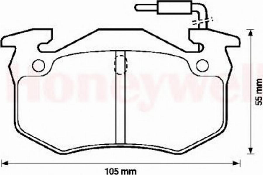 BENDIX 571302B - Kit de plaquettes de frein, frein à disque cwaw.fr