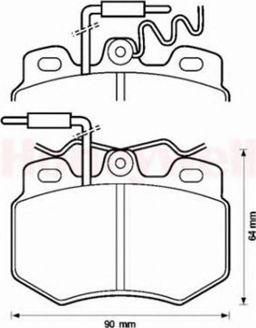 BENDIX 571319B - Kit de plaquettes de frein, frein à disque cwaw.fr