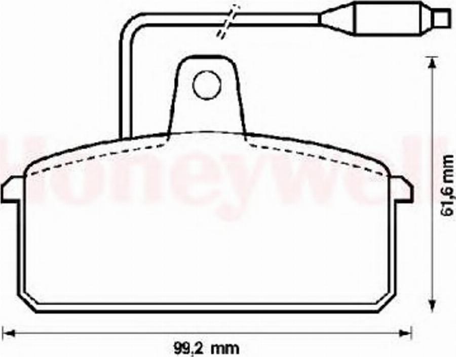 BENDIX 571318B - Kit de plaquettes de frein, frein à disque cwaw.fr