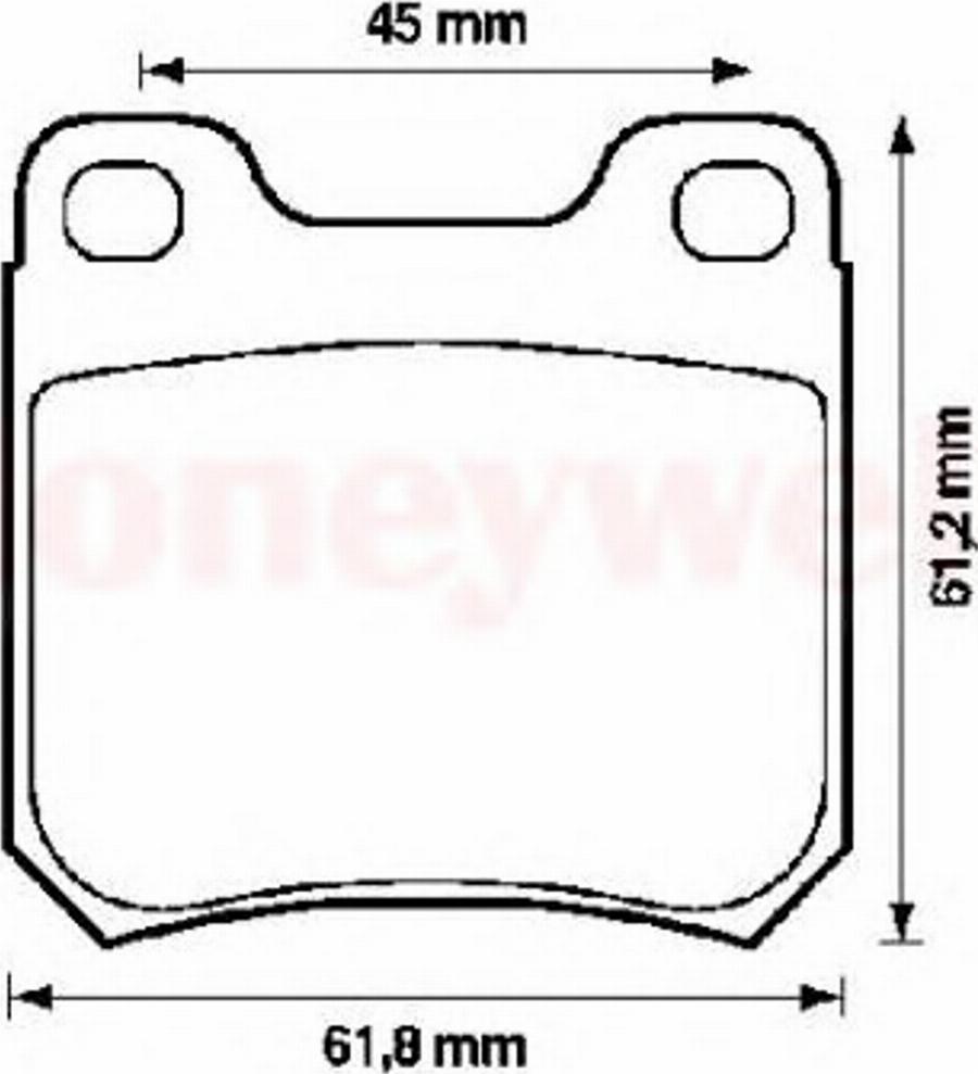 BENDIX 571389B - Kit de plaquettes de frein, frein à disque cwaw.fr