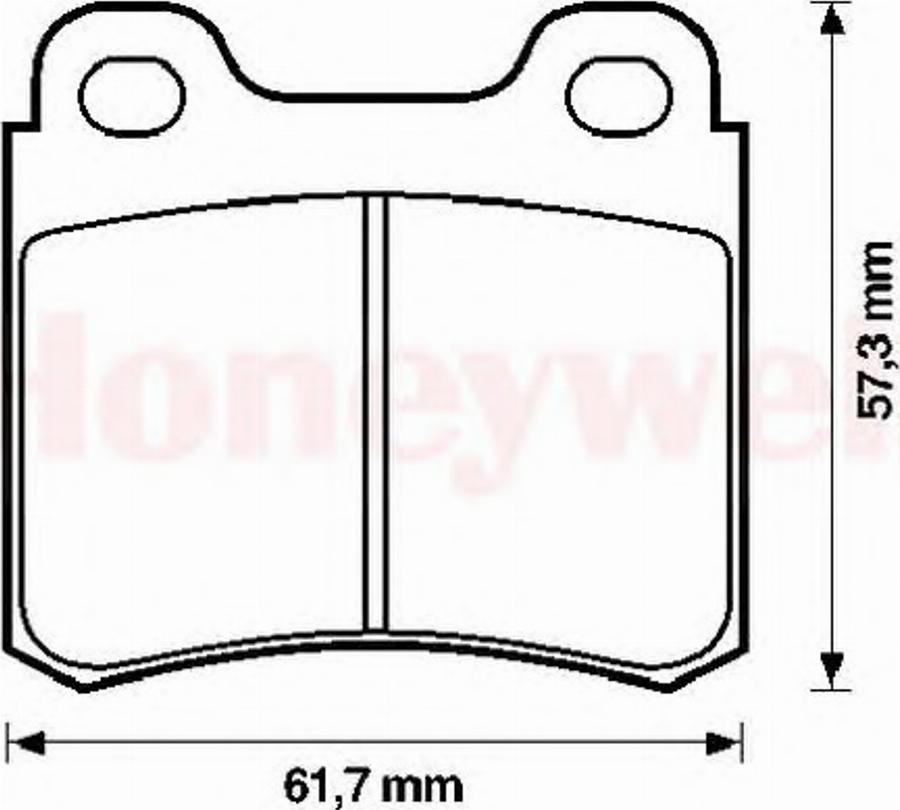 BENDIX 571388B - Kit de plaquettes de frein, frein à disque cwaw.fr