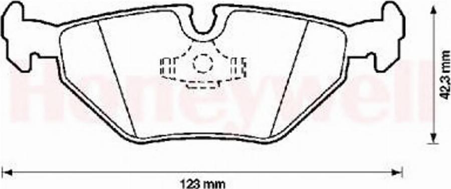 BENDIX 571387B - Kit de plaquettes de frein, frein à disque cwaw.fr