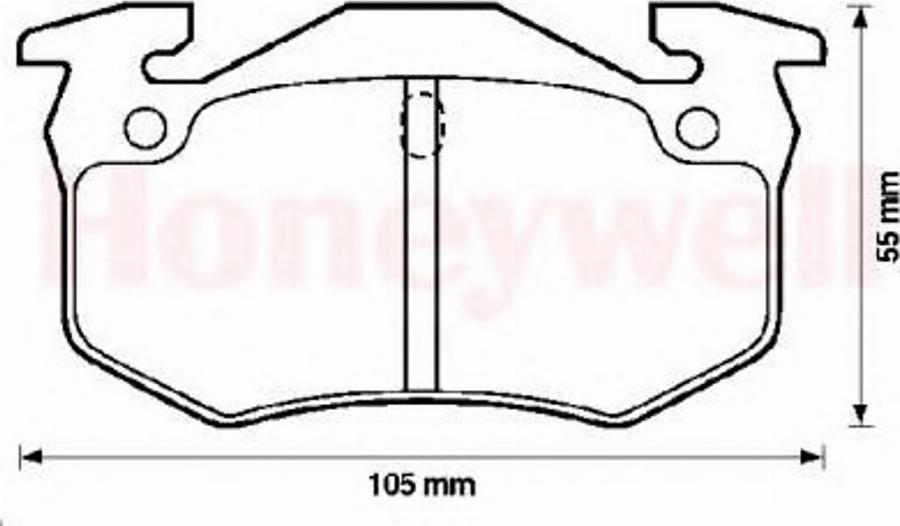 BENDIX 571334B - Kit de plaquettes de frein, frein à disque cwaw.fr