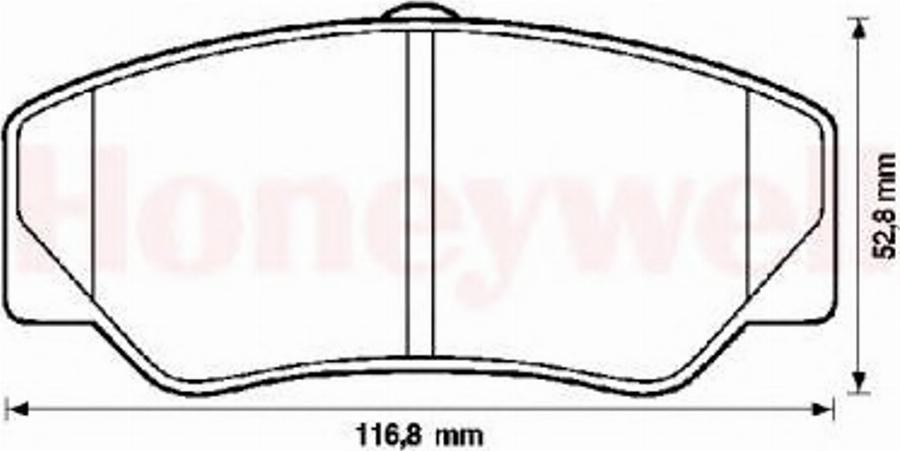 BENDIX 571336B - Kit de plaquettes de frein, frein à disque cwaw.fr