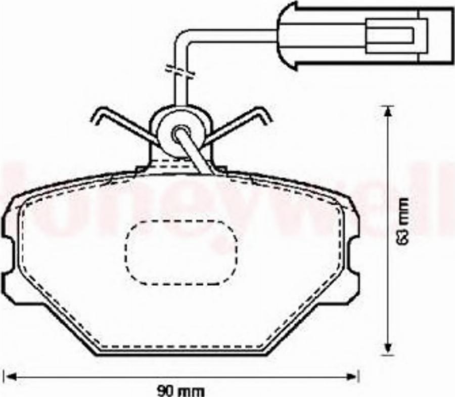 BENDIX 571330X - Kit de plaquettes de frein, frein à disque cwaw.fr