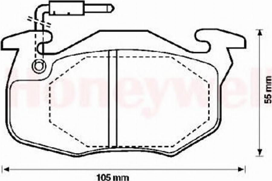 BENDIX 571332X - Kit de plaquettes de frein, frein à disque cwaw.fr