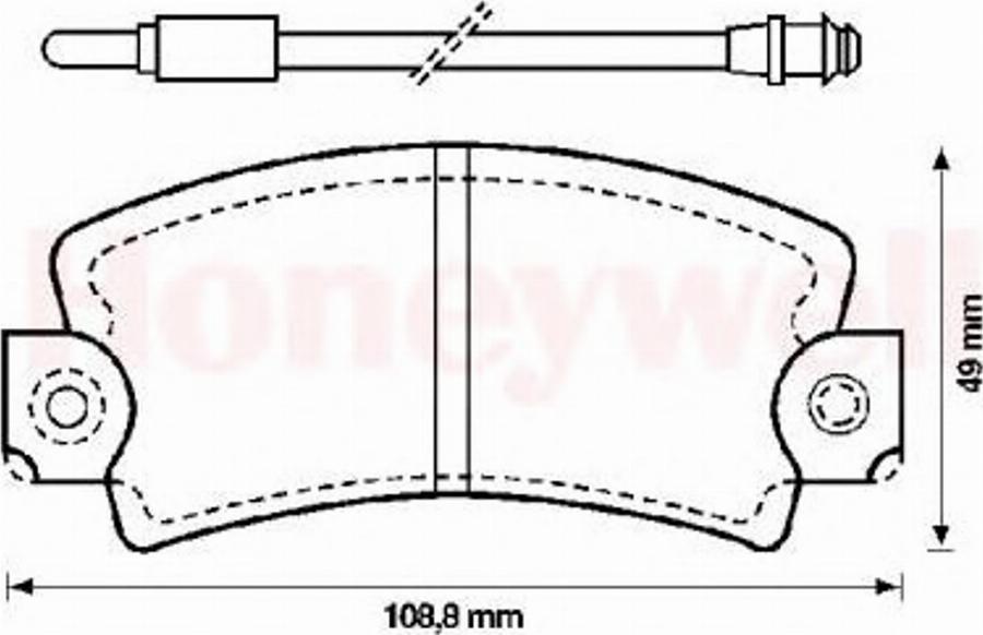 BENDIX 571337B - Kit de plaquettes de frein, frein à disque cwaw.fr