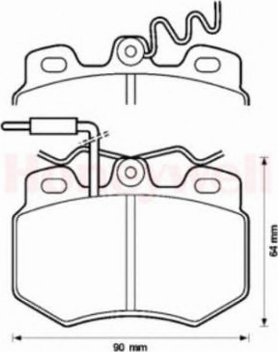 BENDIX 571320X - Kit de plaquettes de frein, frein à disque cwaw.fr