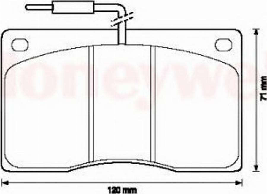 BENDIX 571321B - Kit de plaquettes de frein, frein à disque cwaw.fr