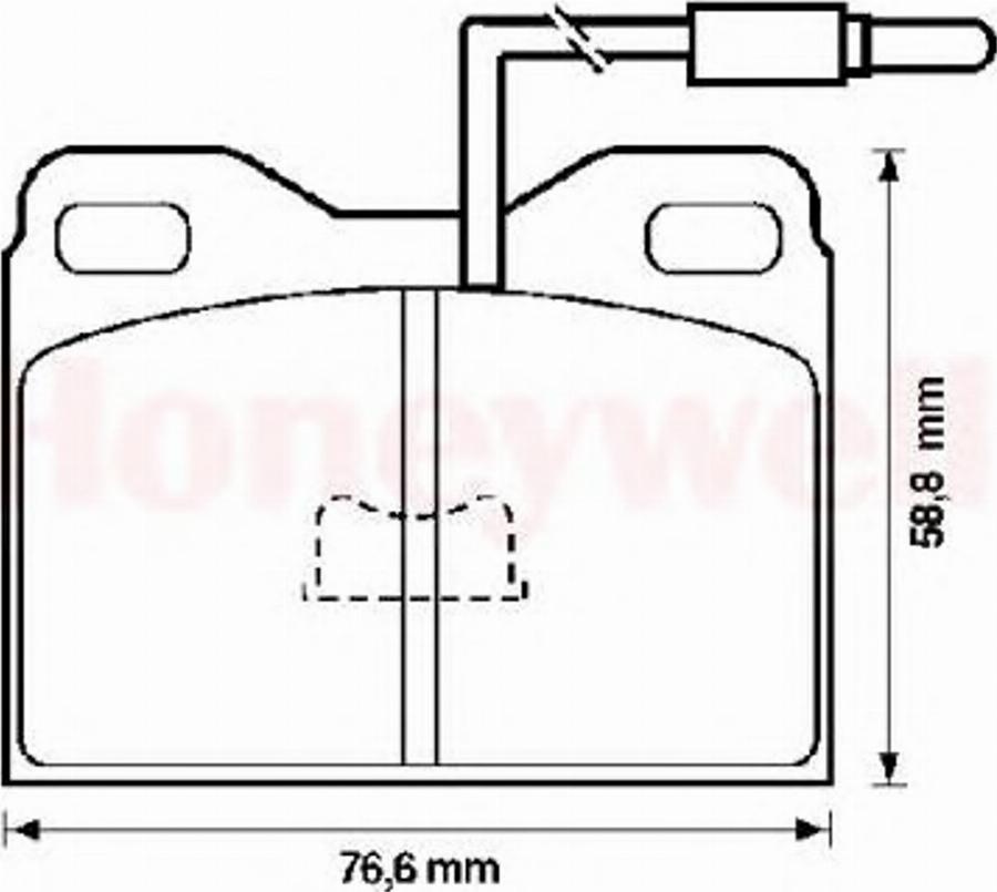 BENDIX 571322B - Kit de plaquettes de frein, frein à disque cwaw.fr