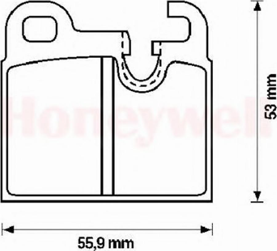 BENDIX 571374B - Kit de plaquettes de frein, frein à disque cwaw.fr