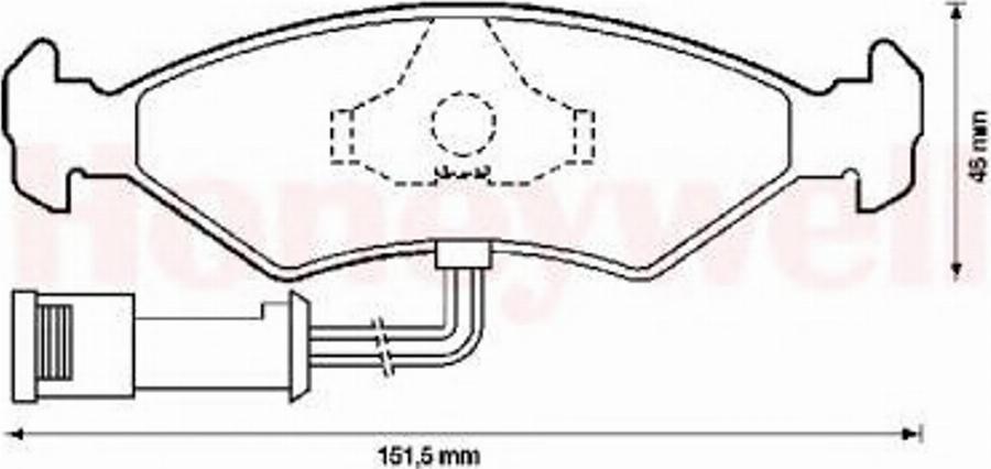 BENDIX 571291X - Kit de plaquettes de frein, frein à disque cwaw.fr