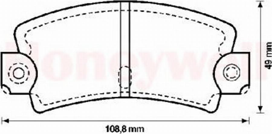 BENDIX 571243B - Kit de plaquettes de frein, frein à disque cwaw.fr