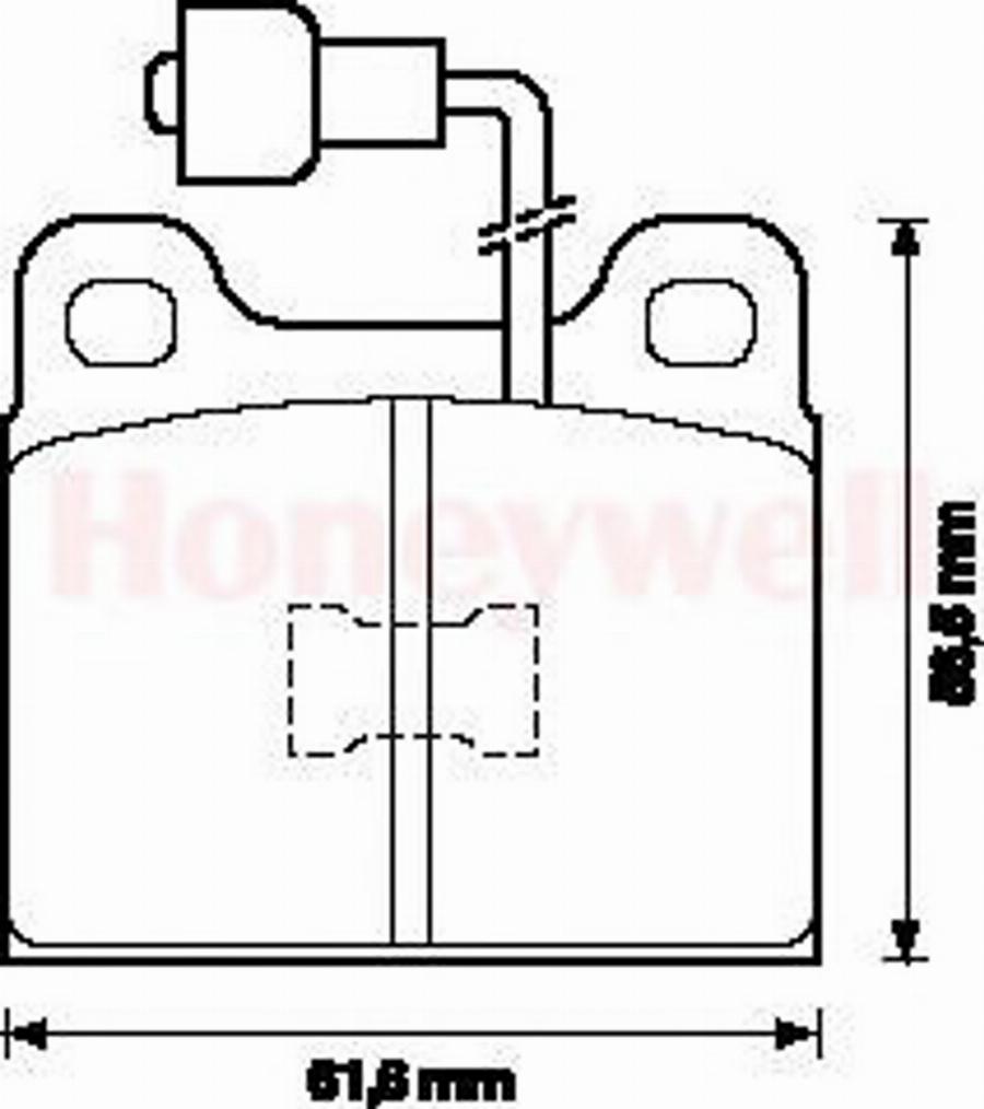 BENDIX 571254B - Kit de plaquettes de frein, frein à disque cwaw.fr