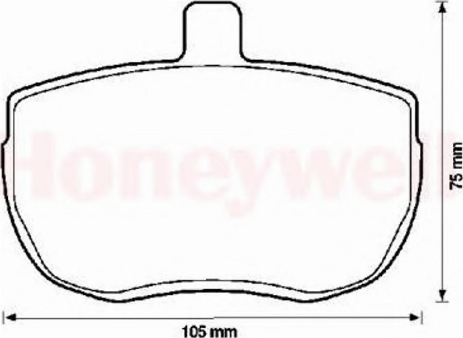 BENDIX 571250B - Kit de plaquettes de frein, frein à disque cwaw.fr