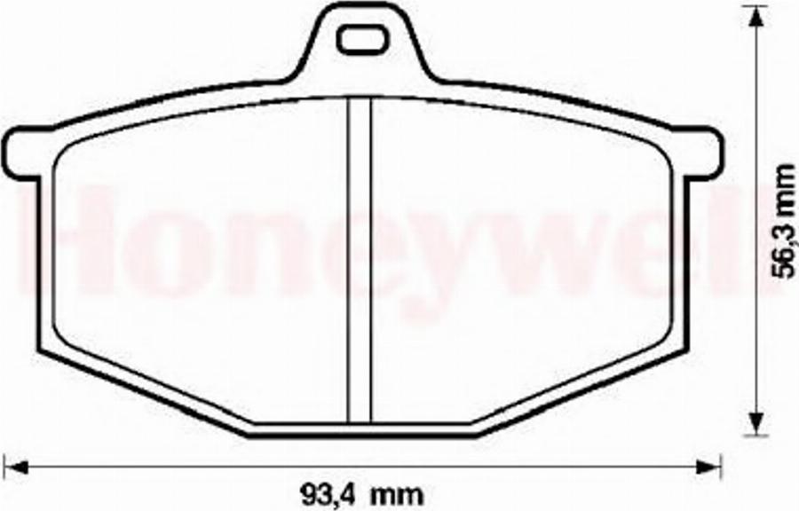 BENDIX 571251X - Kit de plaquettes de frein, frein à disque cwaw.fr