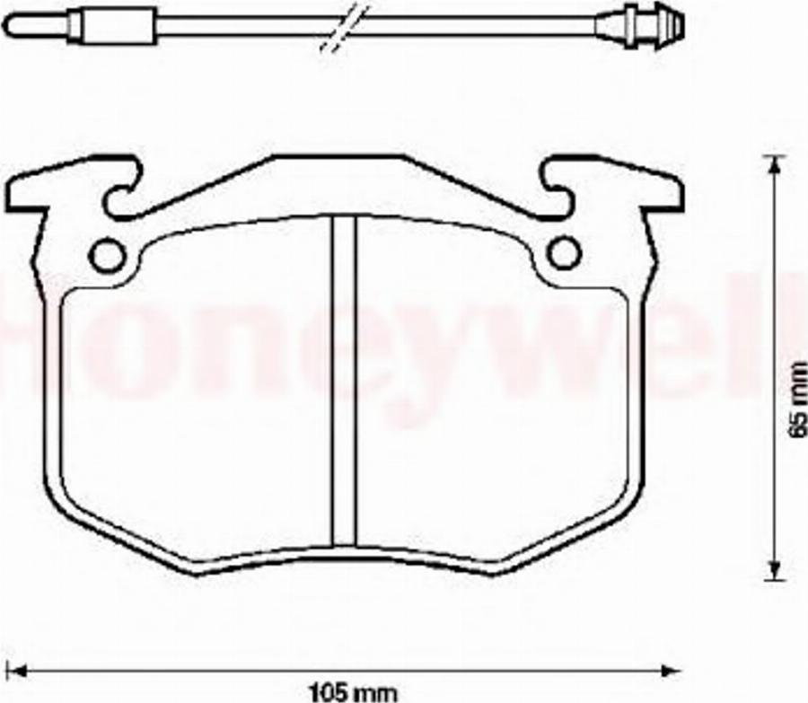 BENDIX 571262B - Kit de plaquettes de frein, frein à disque cwaw.fr