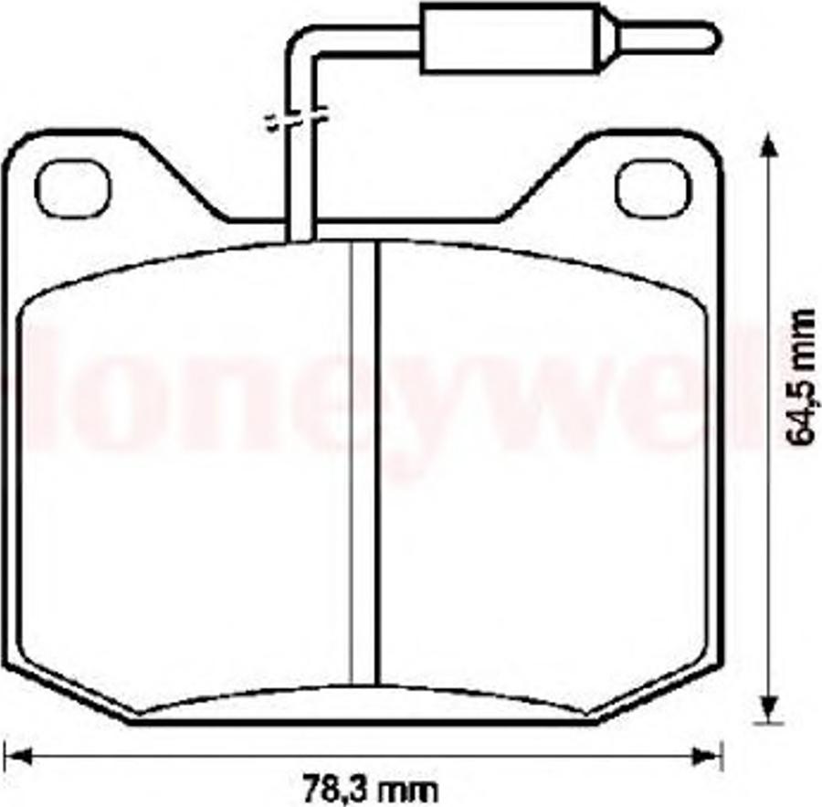 BENDIX 571206B - Kit de plaquettes de frein, frein à disque cwaw.fr