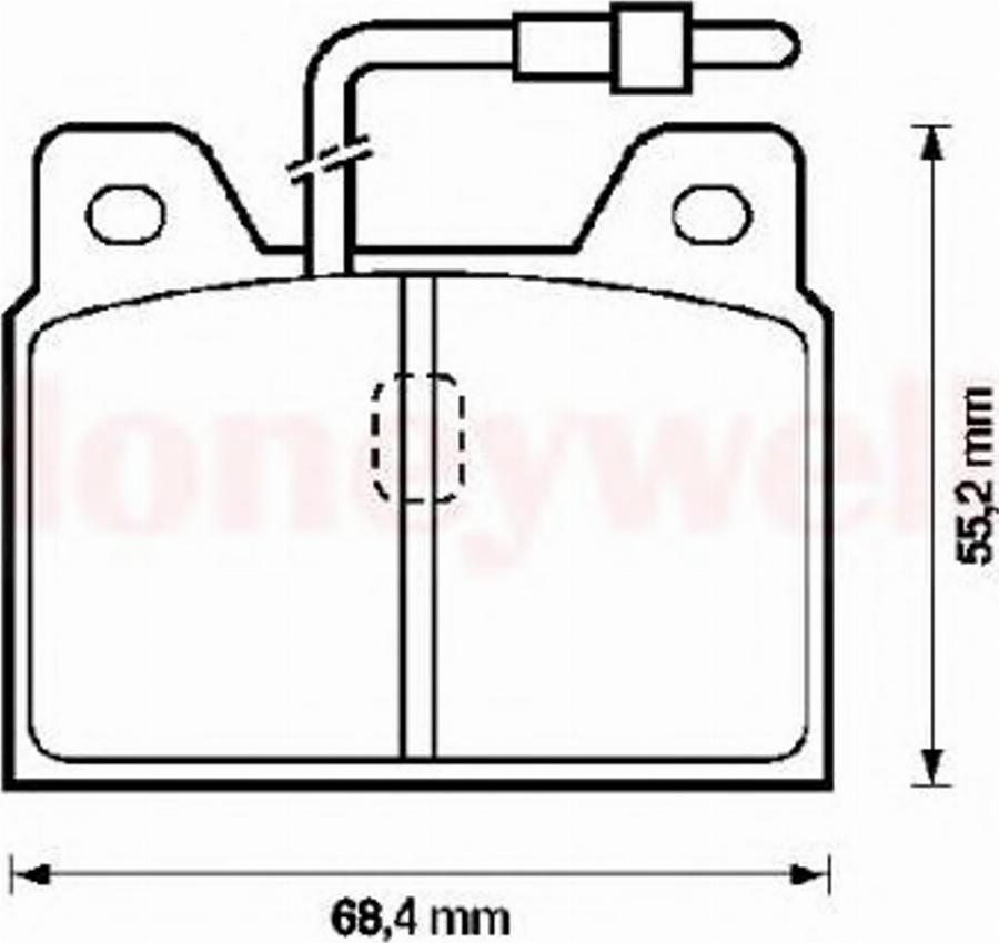 BENDIX 571218B - Kit de plaquettes de frein, frein à disque cwaw.fr