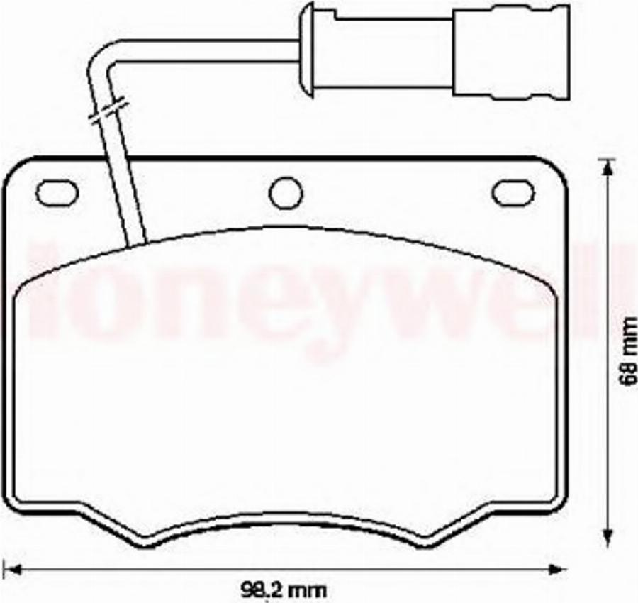 BENDIX 571284B - Kit de plaquettes de frein, frein à disque cwaw.fr