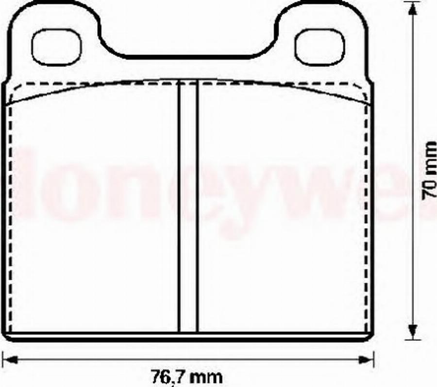 BENDIX 571236X - Kit de plaquettes de frein, frein à disque cwaw.fr