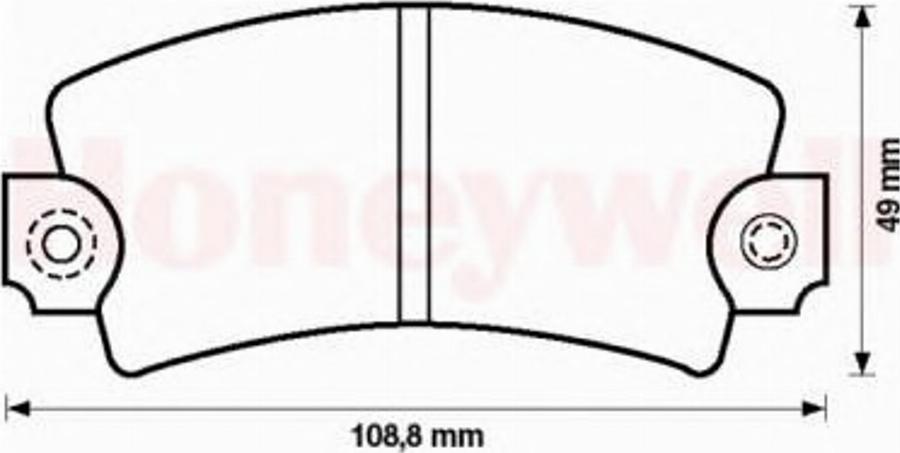 BENDIX 571224B - Kit de plaquettes de frein, frein à disque cwaw.fr