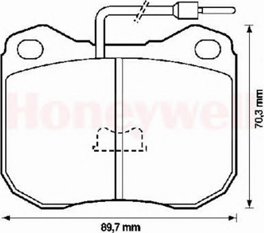 BENDIX 571228B - Kit de plaquettes de frein, frein à disque cwaw.fr