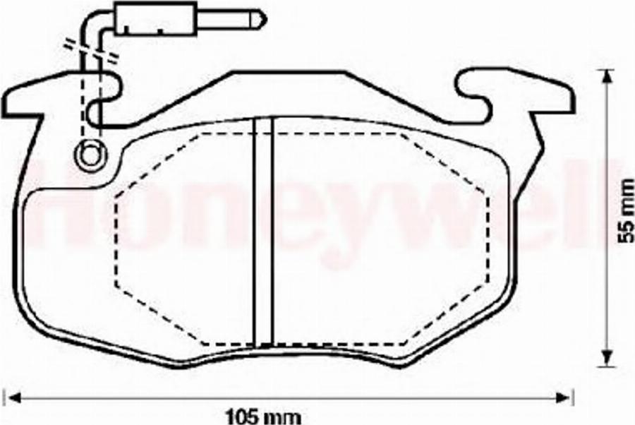 BENDIX 571743B - Kit de plaquettes de frein, frein à disque cwaw.fr