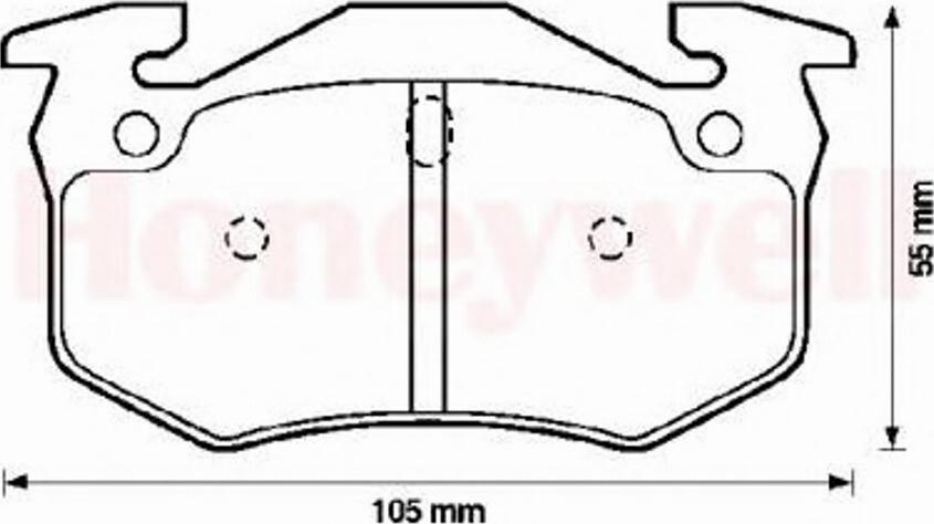 BENDIX 571747B - Kit de plaquettes de frein, frein à disque cwaw.fr