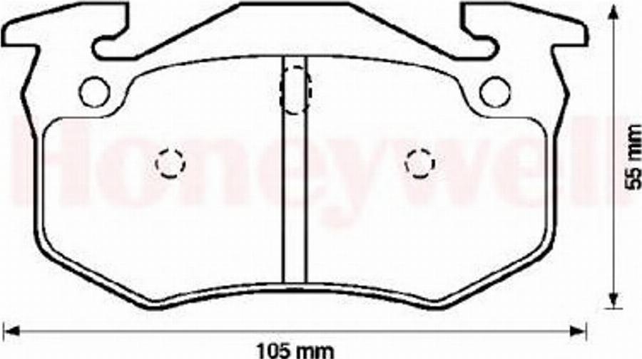 BENDIX 571747X - Kit de plaquettes de frein, frein à disque cwaw.fr