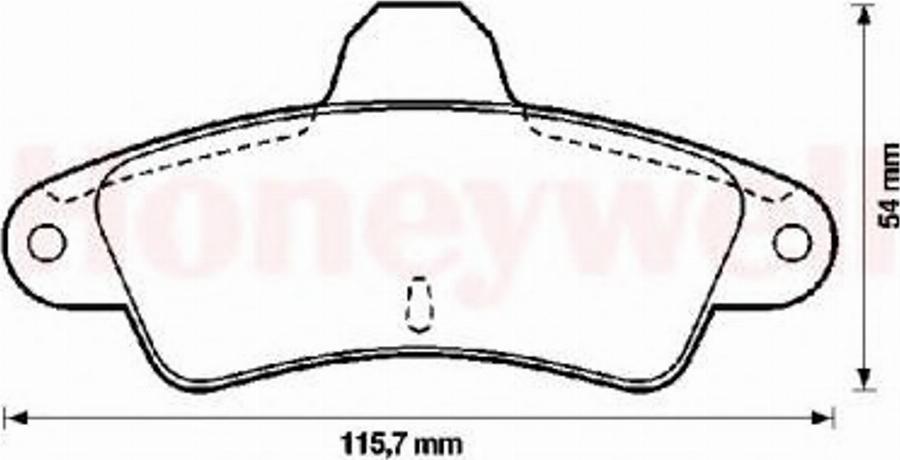 BENDIX 571754B - Kit de plaquettes de frein, frein à disque cwaw.fr