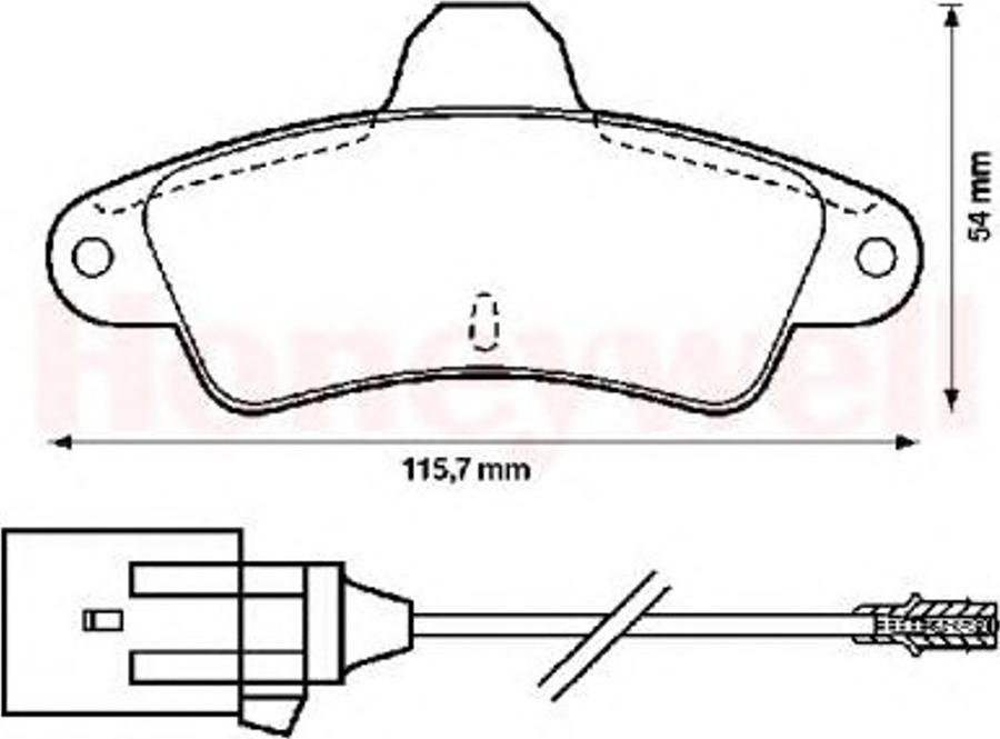 BENDIX 571755B - Kit de plaquettes de frein, frein à disque cwaw.fr