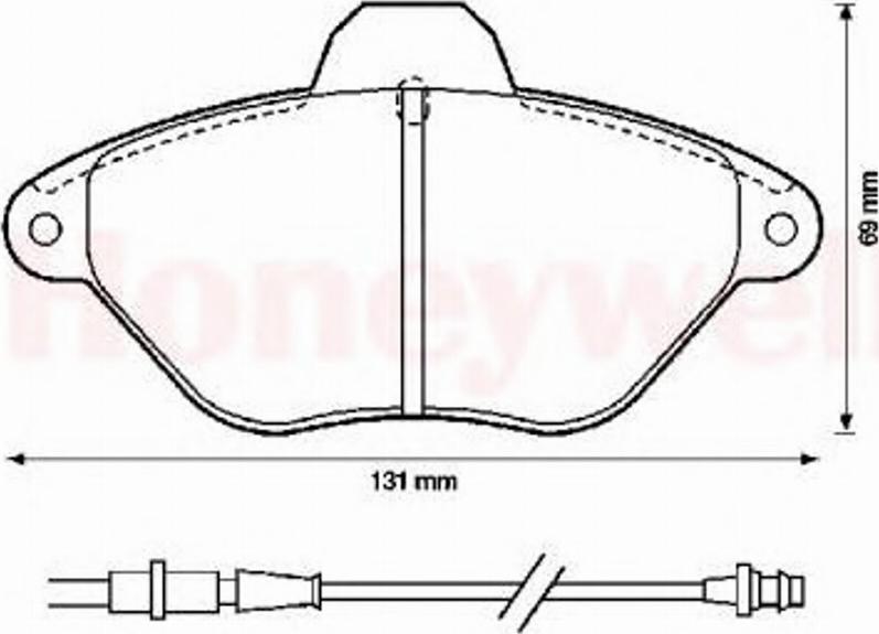 BENDIX 571756B - Kit de plaquettes de frein, frein à disque cwaw.fr