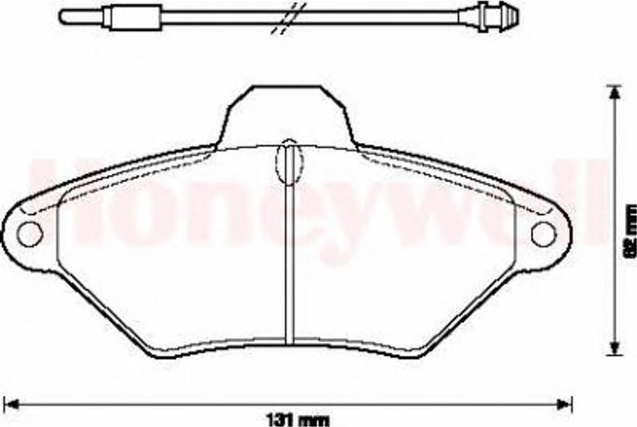 BENDIX 571757B - Kit de plaquettes de frein, frein à disque cwaw.fr