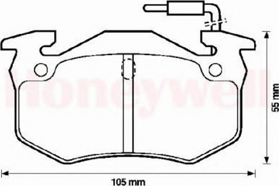 BENDIX 571734B - Kit de plaquettes de frein, frein à disque cwaw.fr