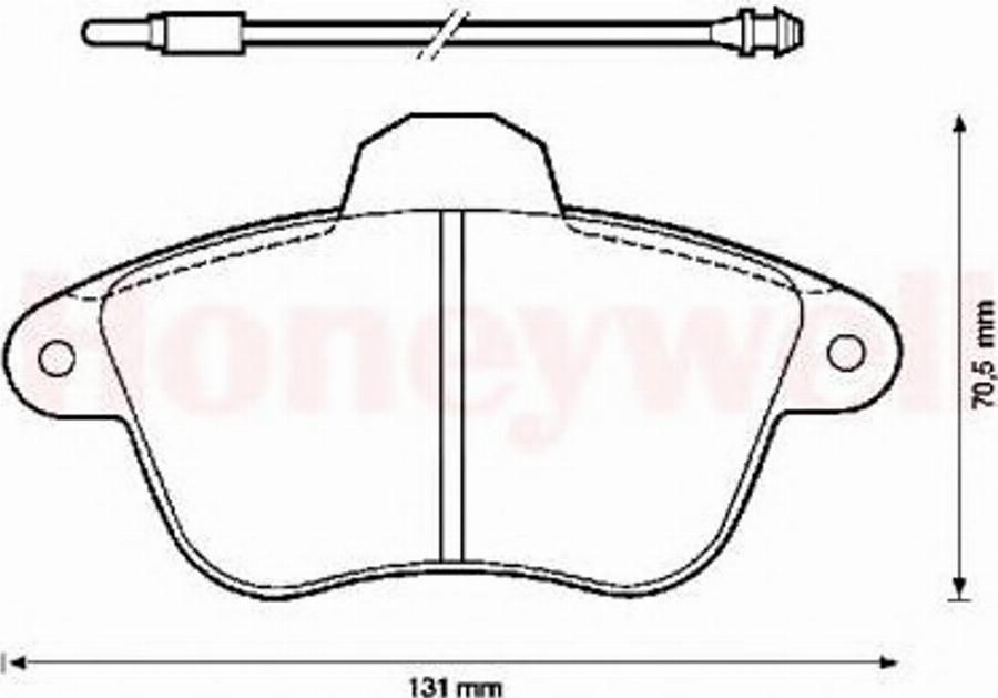 BENDIX 571733X - Kit de plaquettes de frein, frein à disque cwaw.fr