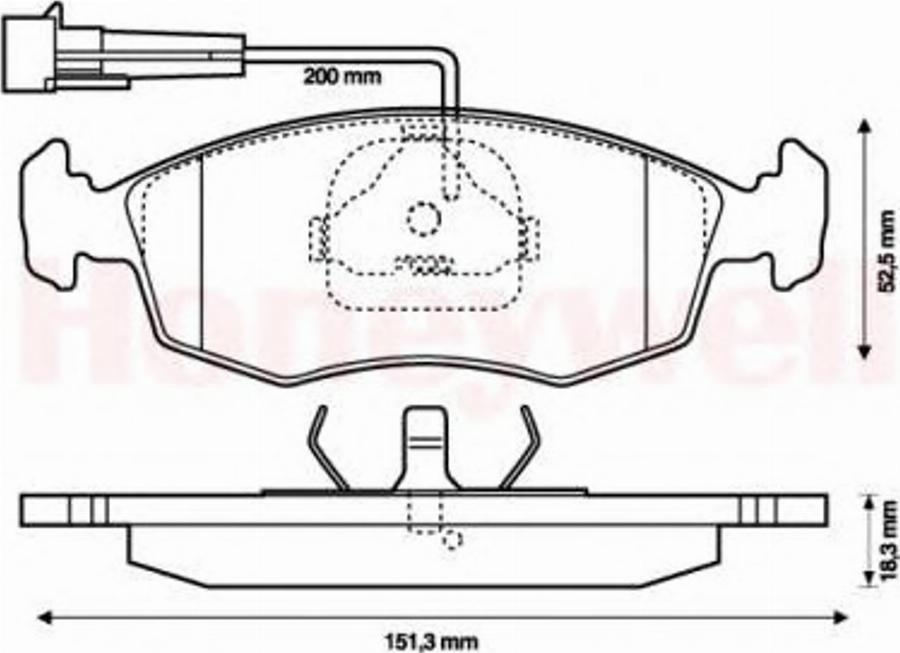 BENDIX 573094B - Kit de plaquettes de frein, frein à disque cwaw.fr