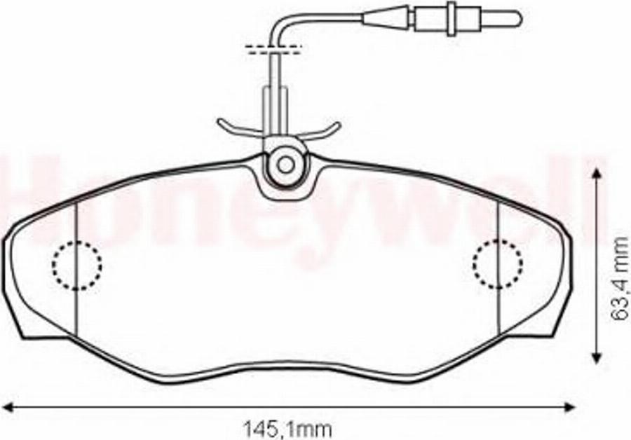 BENDIX 573095B - Kit de plaquettes de frein, frein à disque cwaw.fr