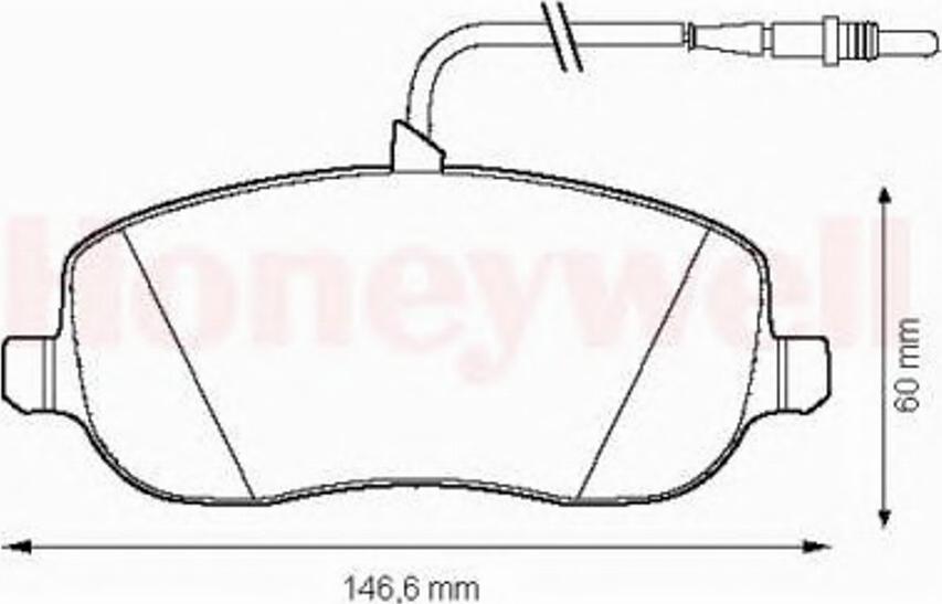 BENDIX 573096B - Kit de plaquettes de frein, frein à disque cwaw.fr