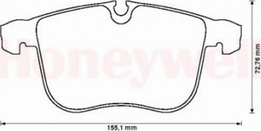 BENDIX 573090 B - Kit de plaquettes de frein, frein à disque cwaw.fr